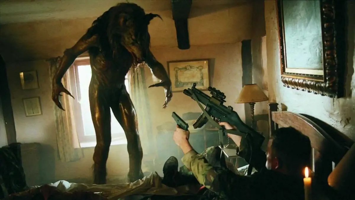 A large werewolf in "Dog Soldiers"