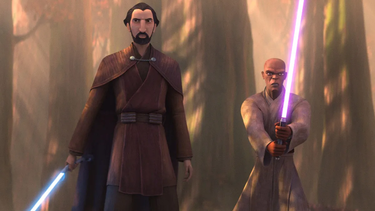 Younger Jedi Dooku and Mace Windu in Tales of the Jedi