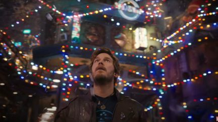 Chris Pratt as Peter Quill in Guardians of the Galaxy Holiday Special