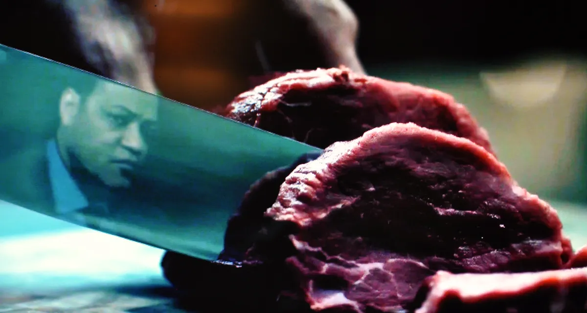 hannibal cutting meat in Hannibal s2