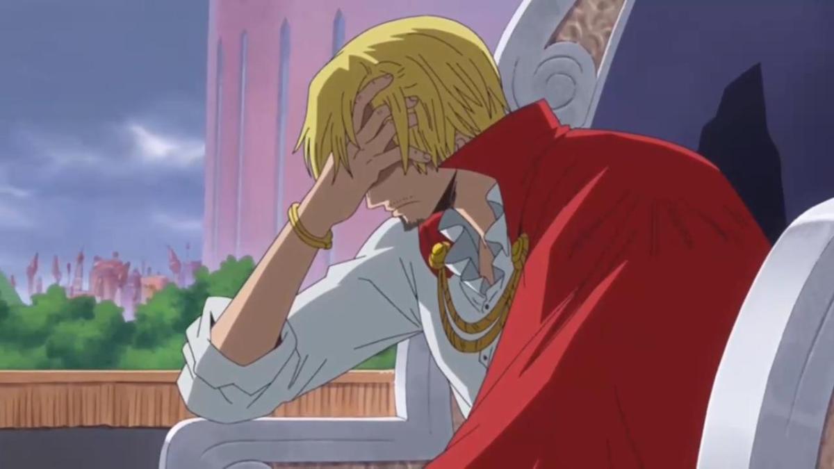 Sanji weeping manly tears (Toei)