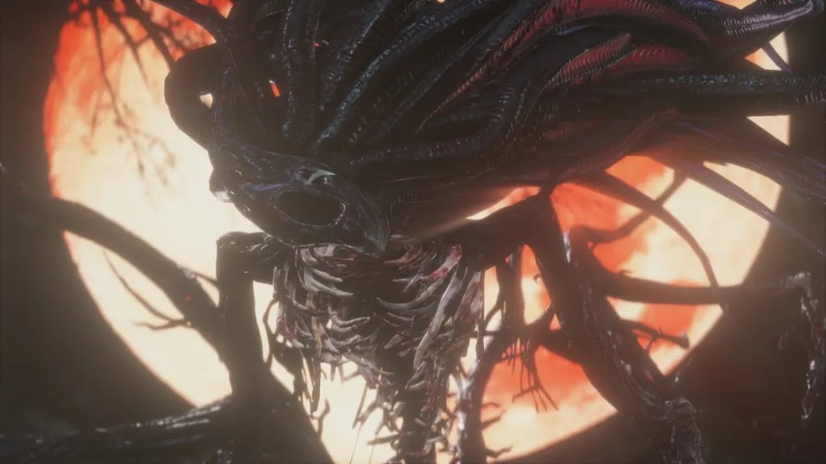 The Moon Presence lurks in the moonlight in "Bloodborne"