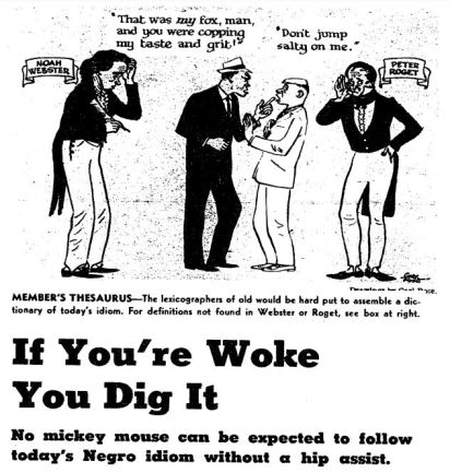"If You're Woke You Dig it" article on Black lexicon from NYT in 1963. Image: The New York Times.