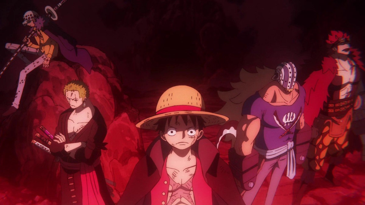 The Worst Generation about to put the hurt on Kaido in 'One Piece' (Toei)