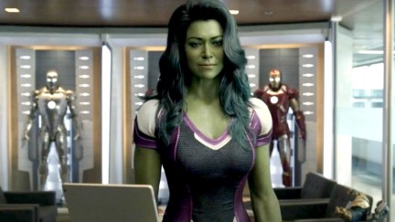 She-Hulk in Disney+'s She-Hulk: Attorney at Law finale.