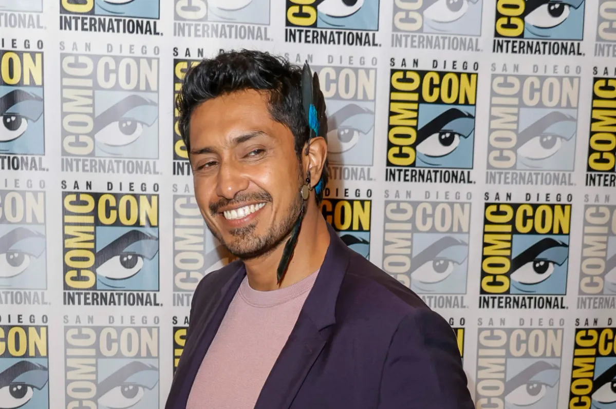 SAN DIEGO, CALIFORNIA - JULY 23: Tenoch Huerta attends the Marvel Cinematic Universe press line during 2022 Comic Con International: San Diego at Hilton Bayfront on July 23, 2022 in San Diego, California. (Photo by Frazer Harrison/Getty Images)