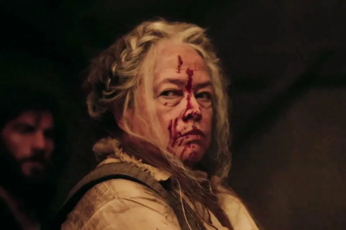The fake butcher covered in blood in AHS: Roanoke