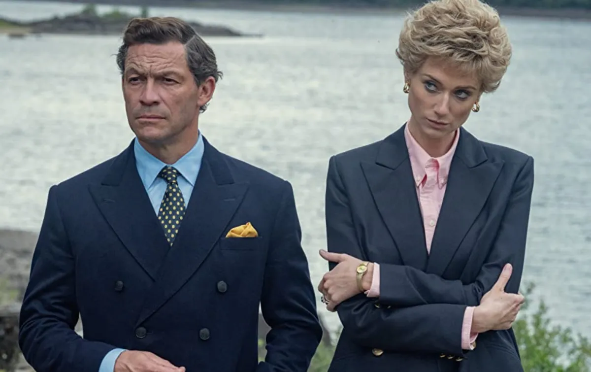 Dominic West and Elizabeth Debicki in The Crown (2016)