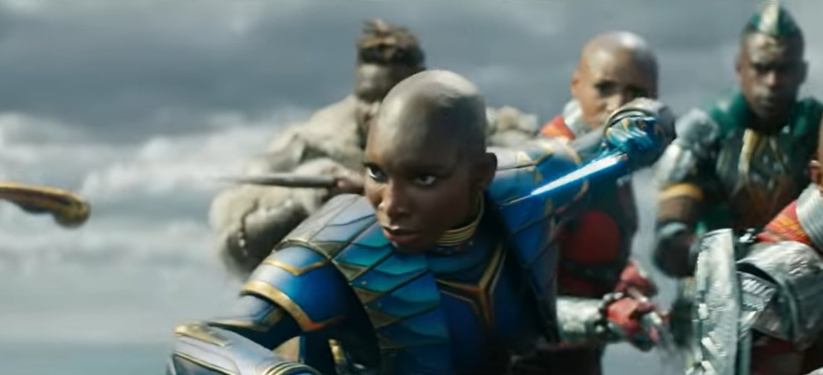 Michaela Coel as Aneka in Black Panther: Wakanda Forever