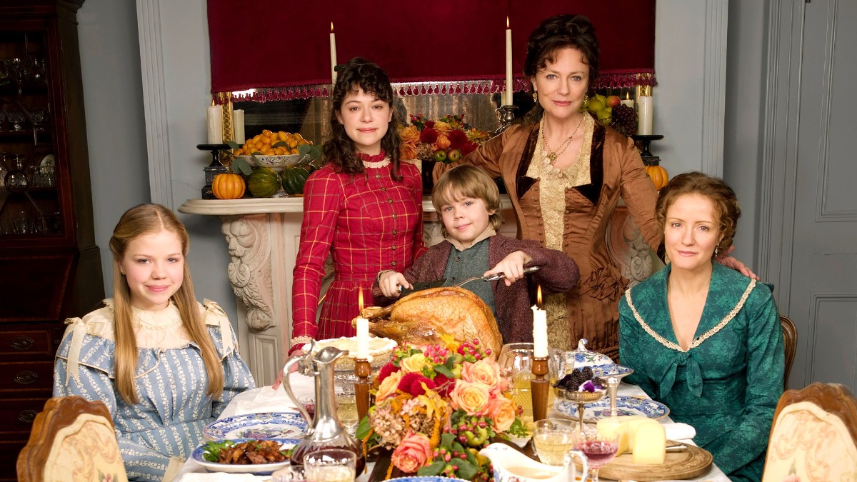 The Bassett Family in An Old-Fashioned Thanksgiving