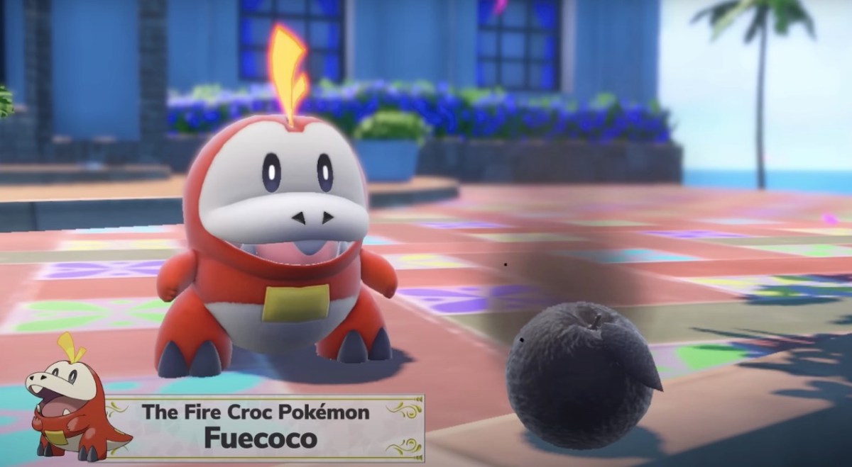 Fuecoco from Pokemon Scarlet & Violet