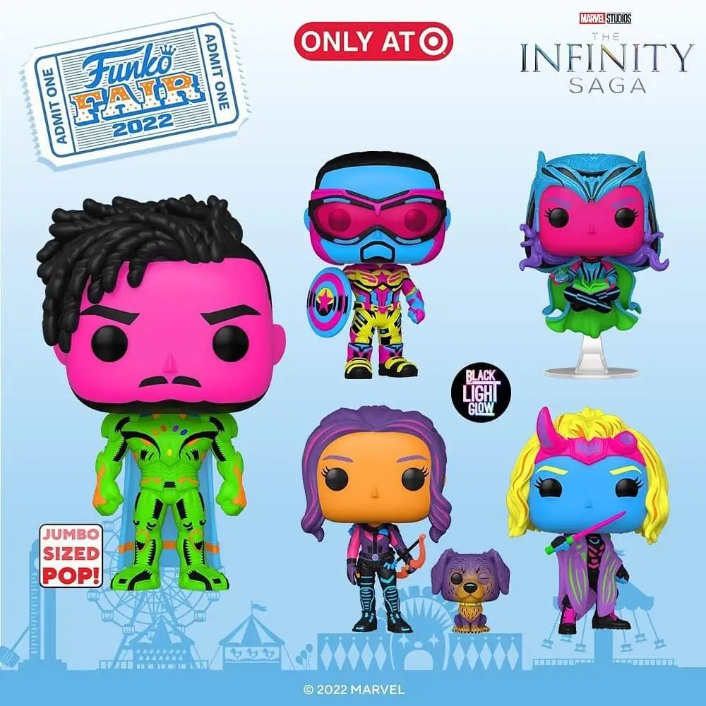 The new Funko Pops of the MCU Backlights Target Exclusive series