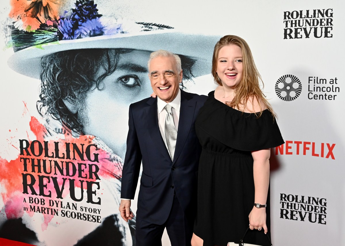 Francesca and Martin Scorsese at a premiere