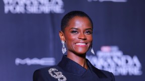 Letitia Wright at a premiere