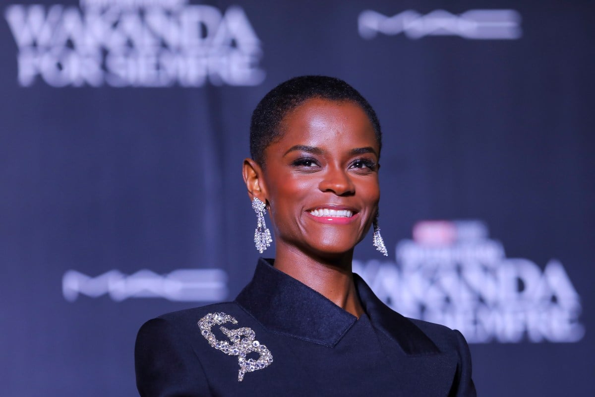 Letitia Wright at a premiere