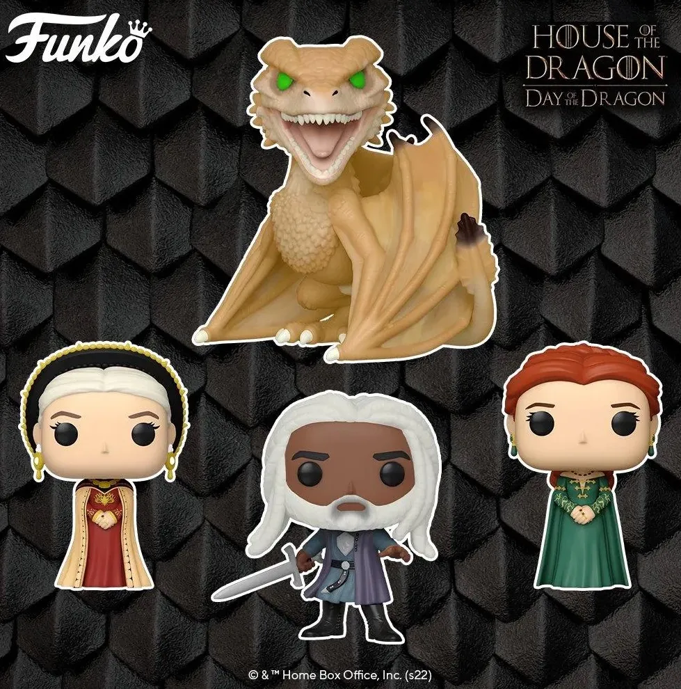 The figurines in Funko's latest collection dedicated to House of the Dragon