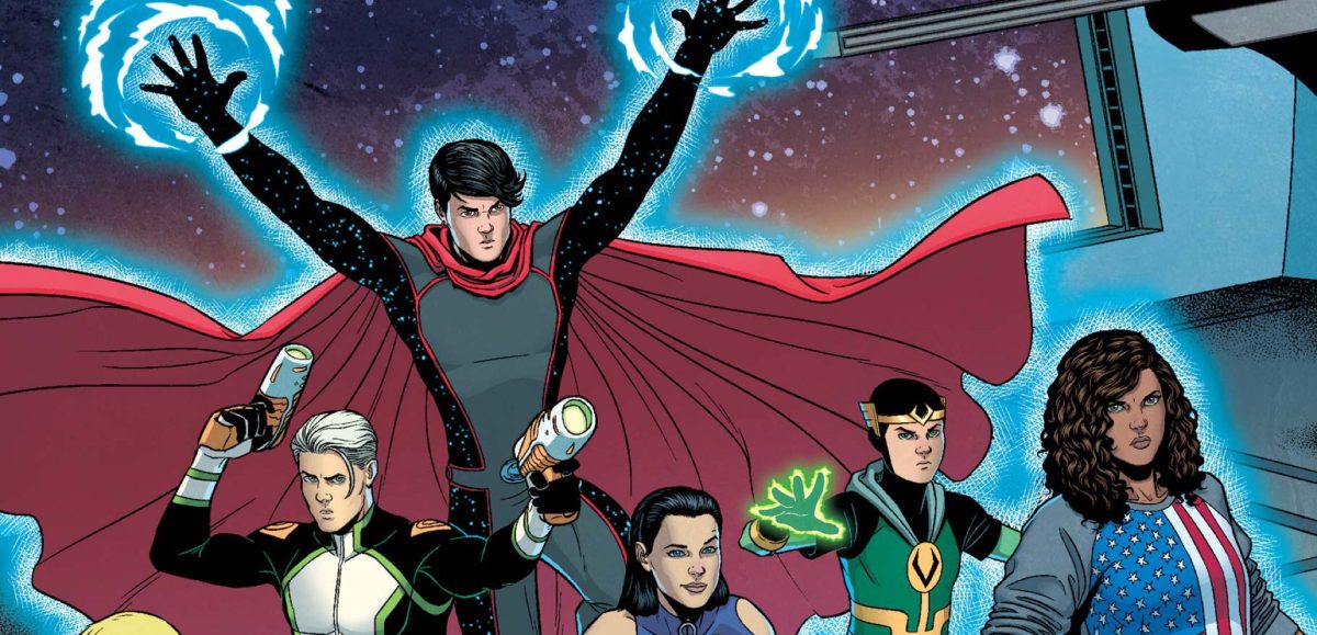 Billy Kaplan, a.k.a. Wiccan, on the cover of Young Avengers #7.