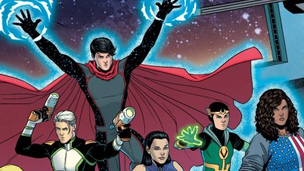 Billy Kaplan, a.k.a. Wiccan, on the cover of Young Avengers #7.