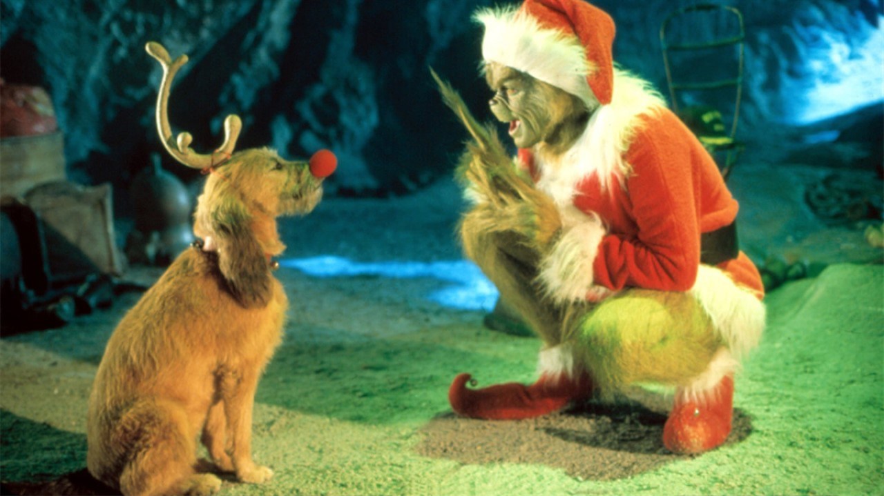Jim Carrey as The Grinch in How the Grinch Stole Christmas