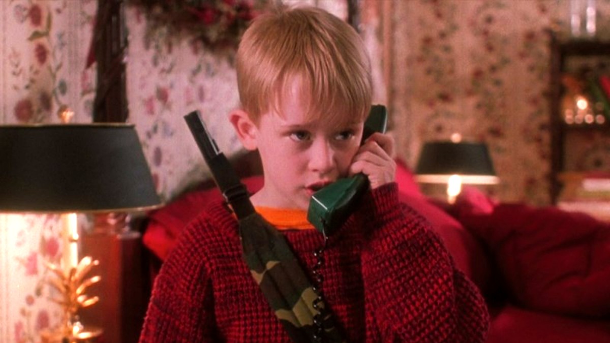 Macaulay Culkin as Kevin in Home Alone
