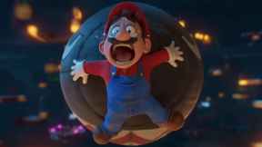 Mario getting owned by a Bullet Bill in the second Super Mario Bros movie trailer