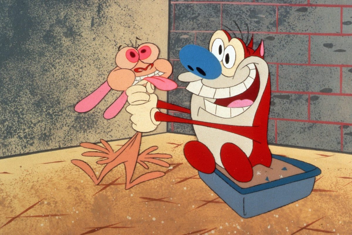 Stimpy gives Ren some love