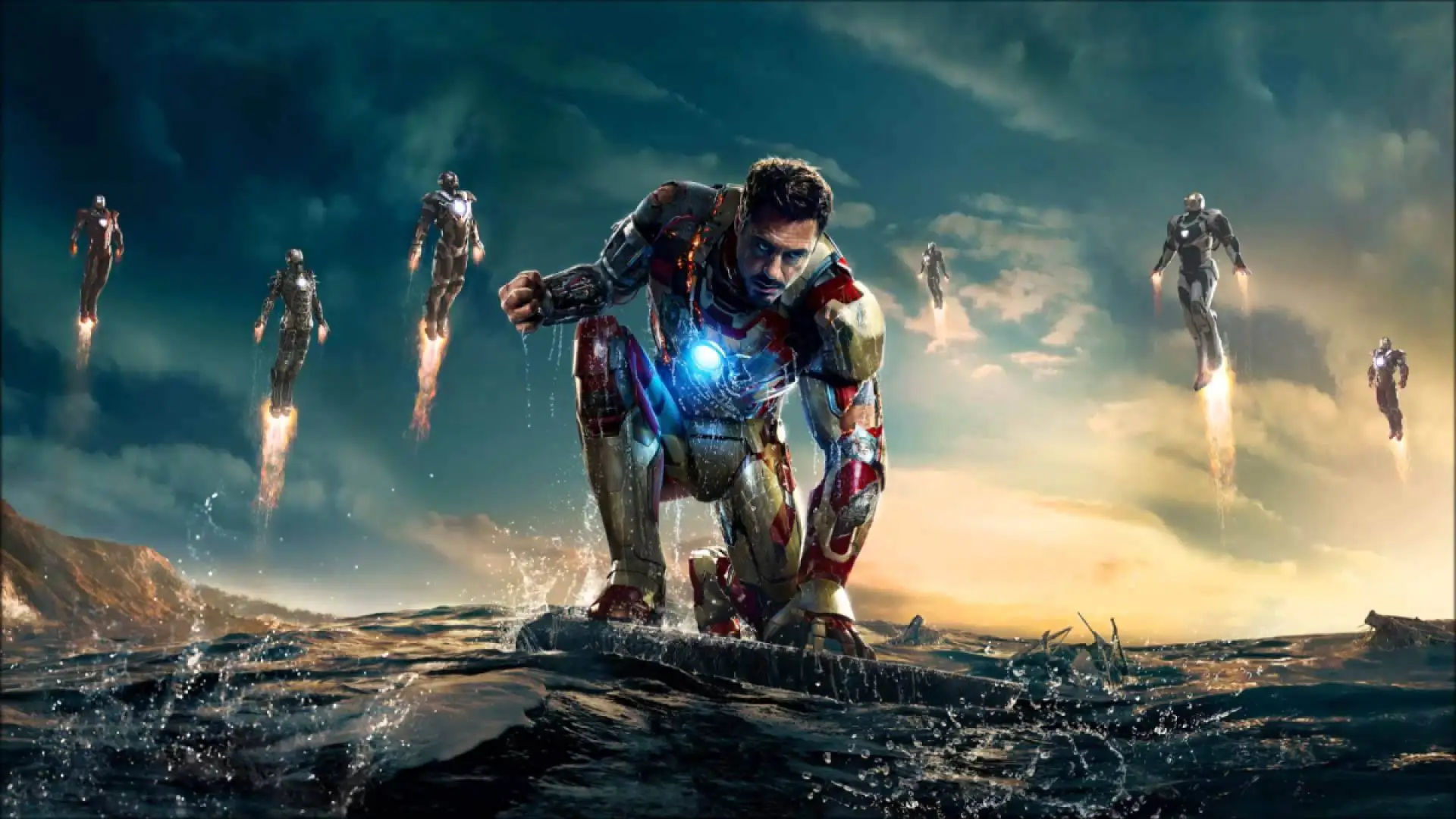 Robert Downey Jr. as Iron Man in Iron Man 3