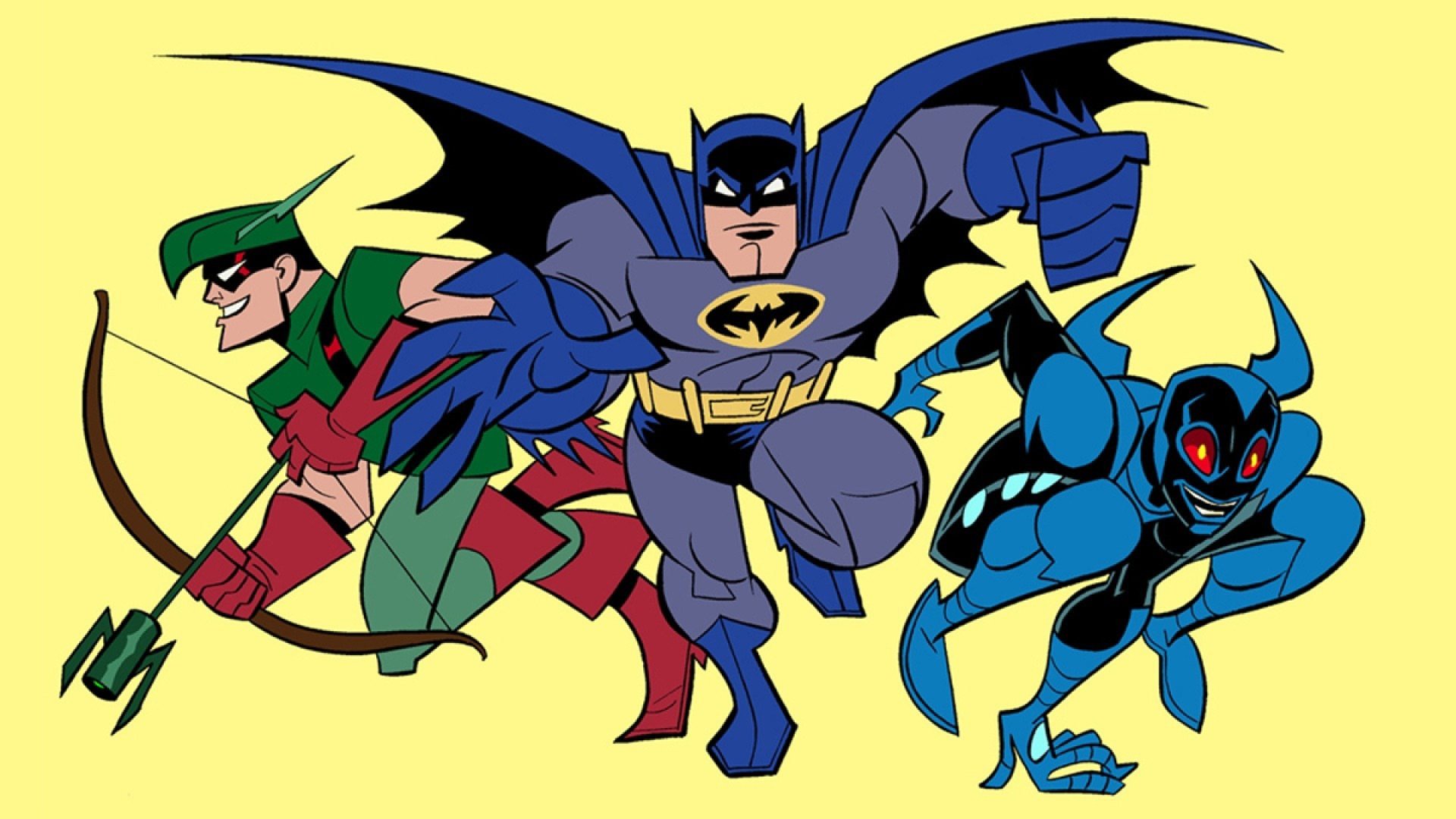 Animated heroes of Batman: The Brave and the Bold.