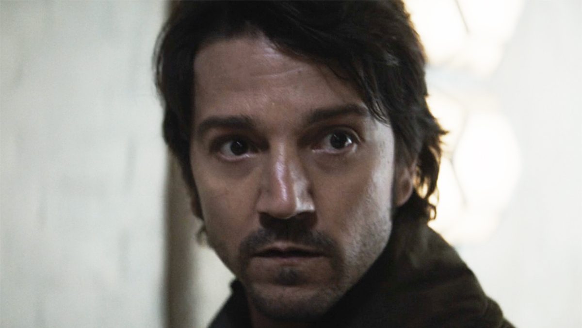 Cassian Andor looking scared in Andor