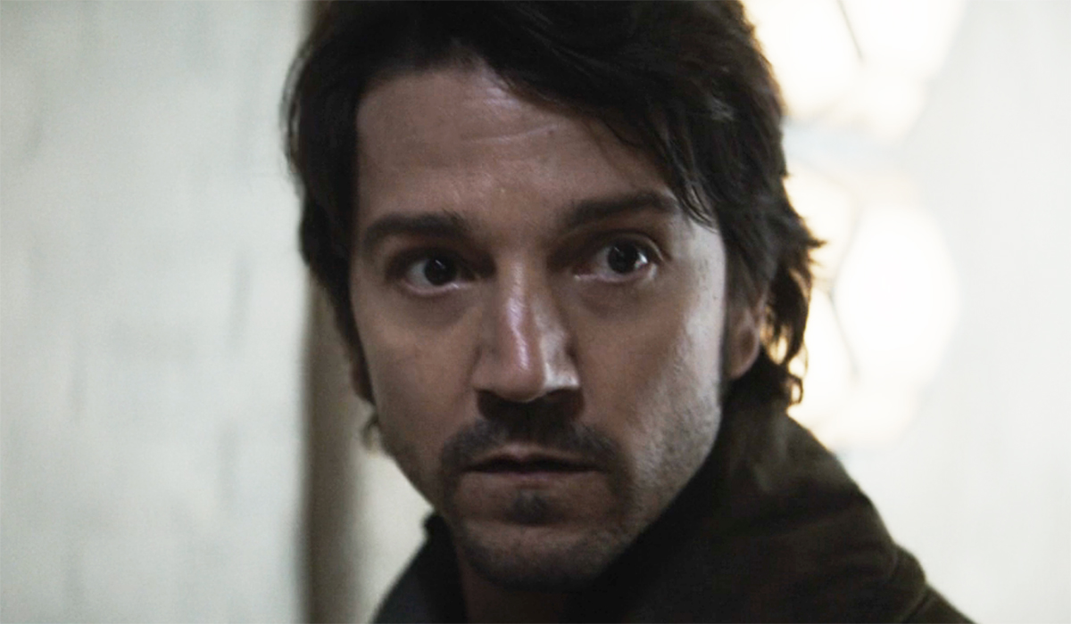 Cassian Andor looking scared in Andor