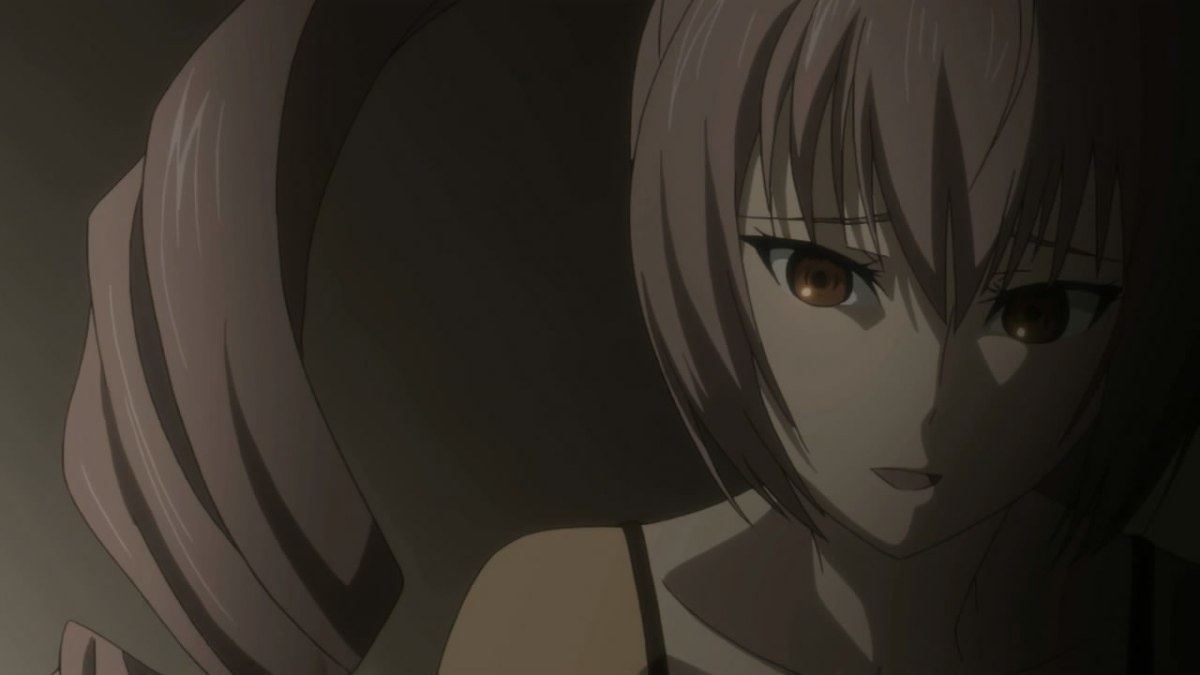 Faris from Steins:Gate. looking sad and concerned (White fox)