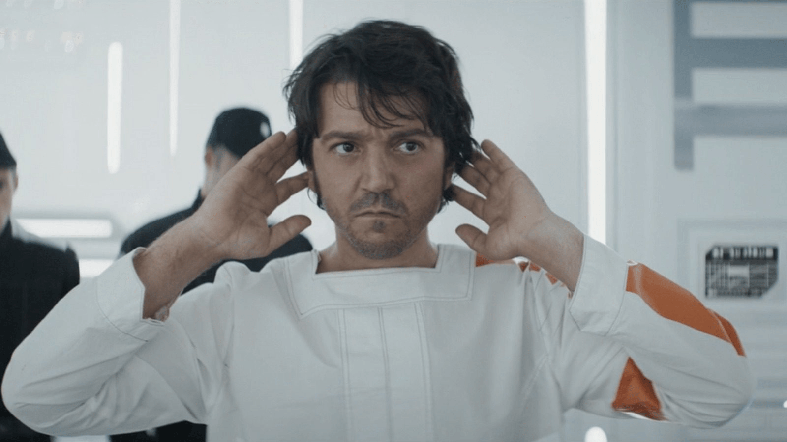 Cassian Andor being sent to an Imperial  work prison