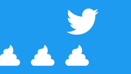 Twitter logo pooping. Image: Twitter, Alyssa Shotwell.