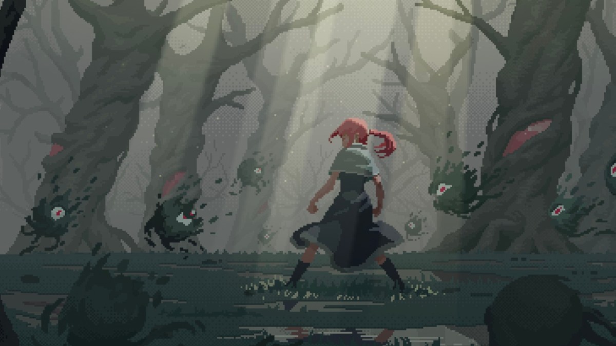 Abby facing monsters. Art for 20 Minutes Till Dawn
