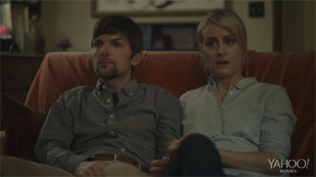 ADam Scott and Taylor Schilling in the Overnight