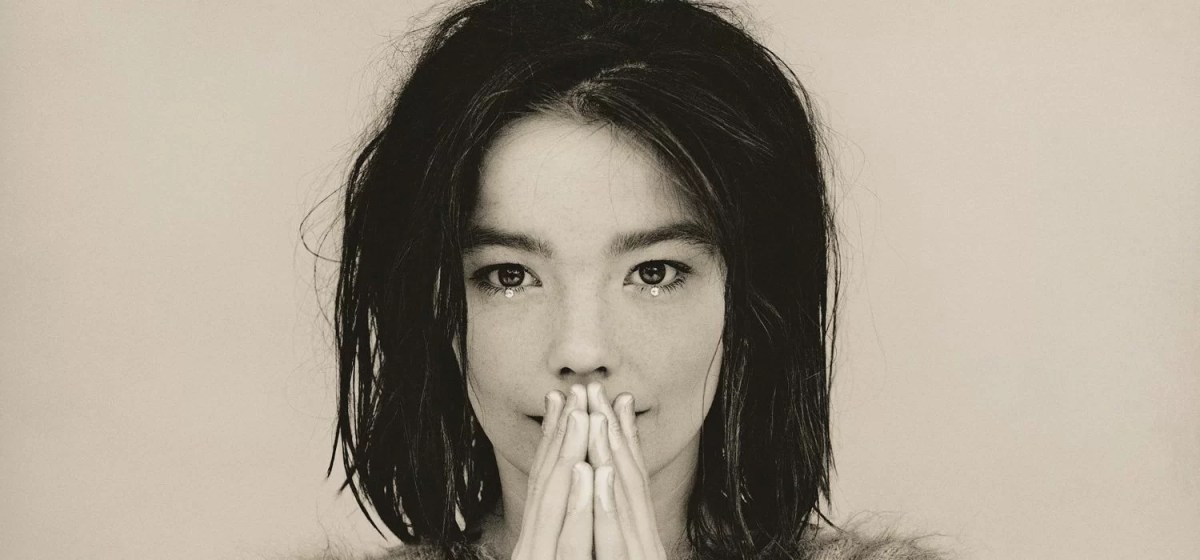 Album art for Bjork's debut album, aptly titled Debut.
