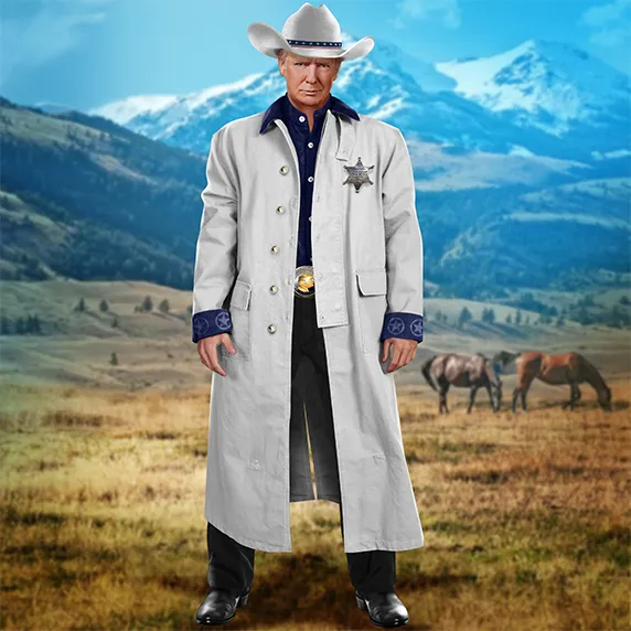 Donald Trump as a Sheriff.