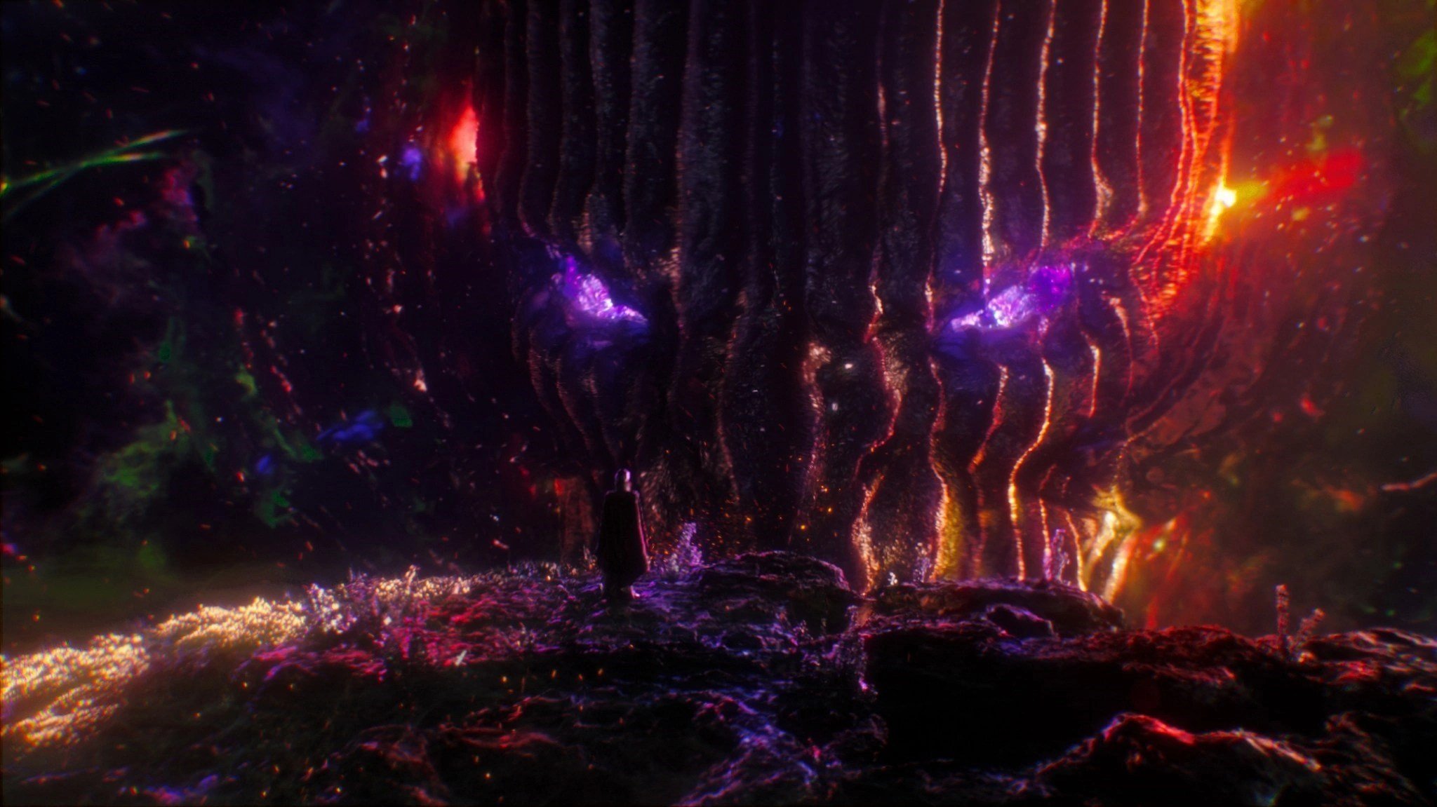 Doctor Strange (Benedict Cumberbatch) faces off with the inter-dimensional villain Dormammu in 'Doctor Strange'