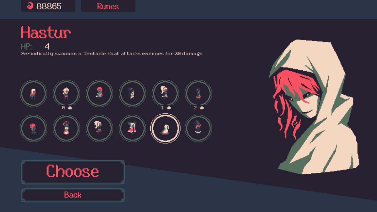 Hastur, a tentacle girl, from 20 Minutes Till Dawn.