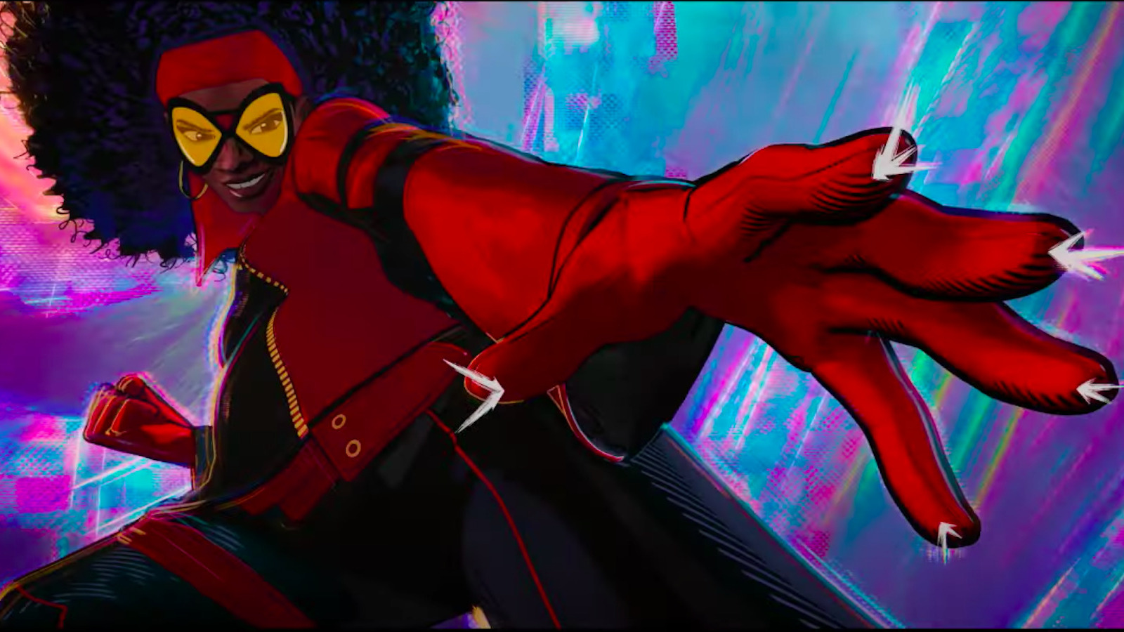 Jessica Drew, a.k.a. Spider-Woman, voiced by Issa Rae in 'Spider-Man: Across the Spider-Verse'