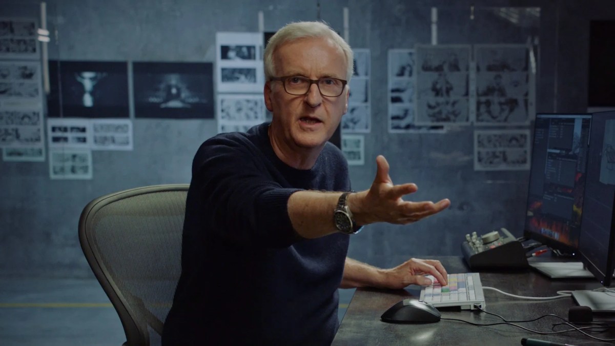A screencap from James Cameron's Masterclass
