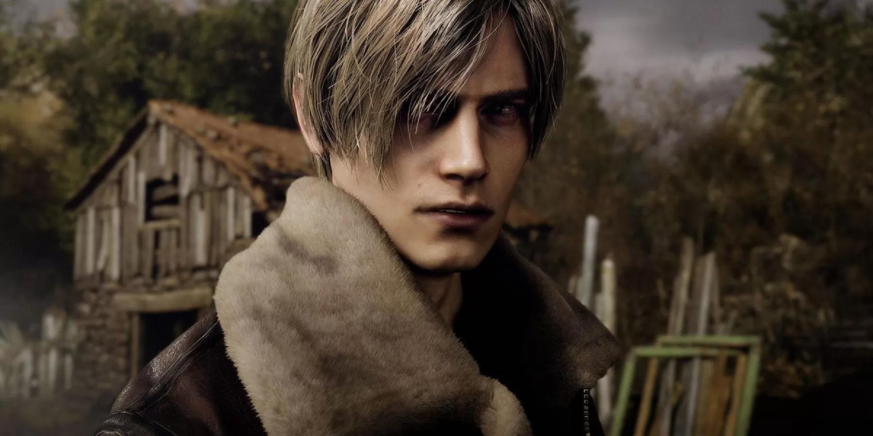Leon Kennedy and his iconic center part in 'Resident Evil 4'