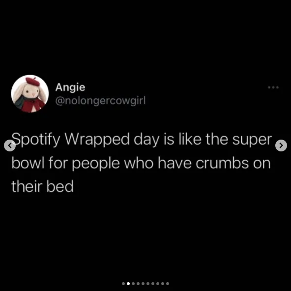 Spotify Wrapped meme