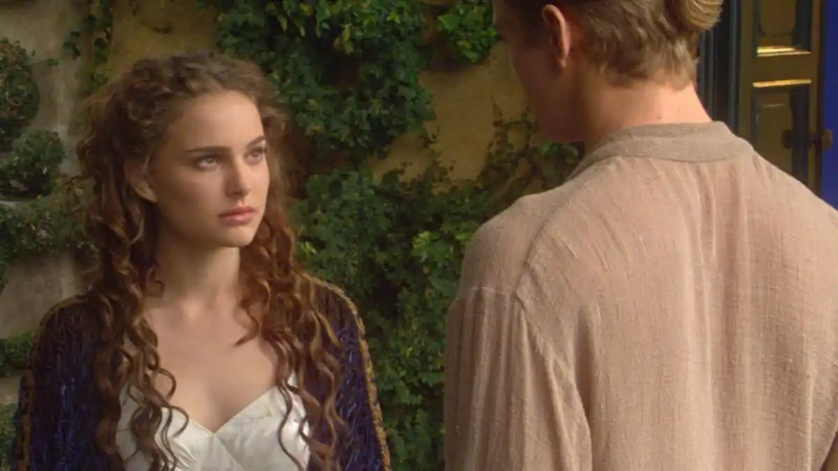 Padme Amidala and Anakin Skywalker in Star Wars Episode II Attack of the Clones