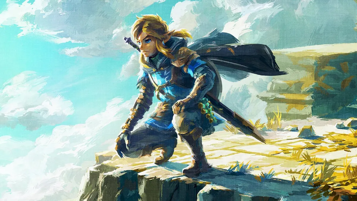 Key art from 'The Legend of Zelda: Tears of the Kingdom' featuring the game's hero, Link
