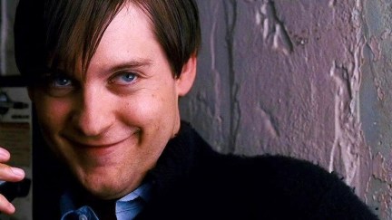 Tobey Maguire Spider-Man giving that look