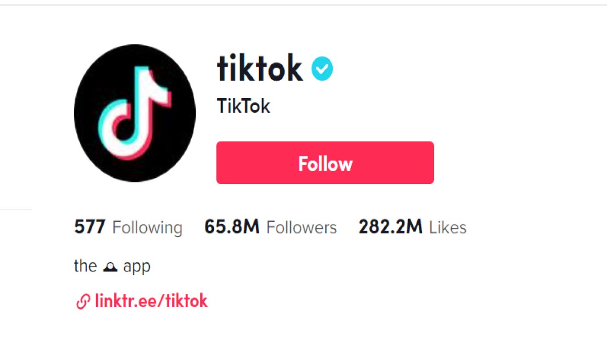 TikTok profile