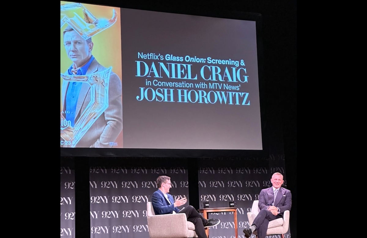 Daniel Craig in conversation about 'Knives Out: Glass Onion' with Josh Horowitz at the 92nd Street Y