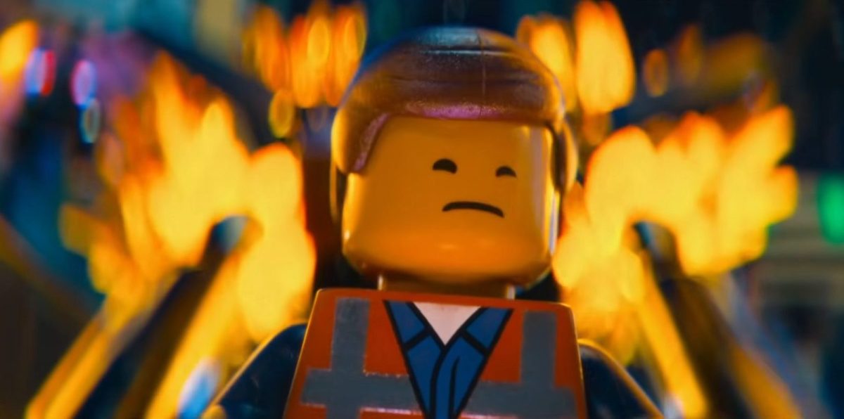 Emmet looking DISGUSTED in the Lego Movie. Image: Warner Bros. Discovery.