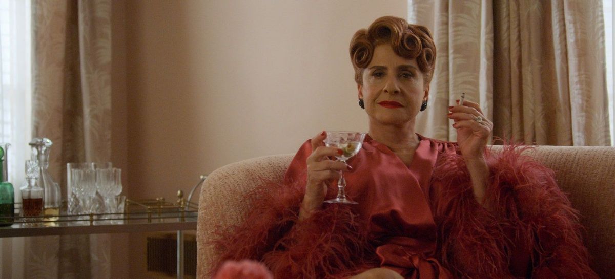 Patti Lupone smoking a cigarette in Hollywood